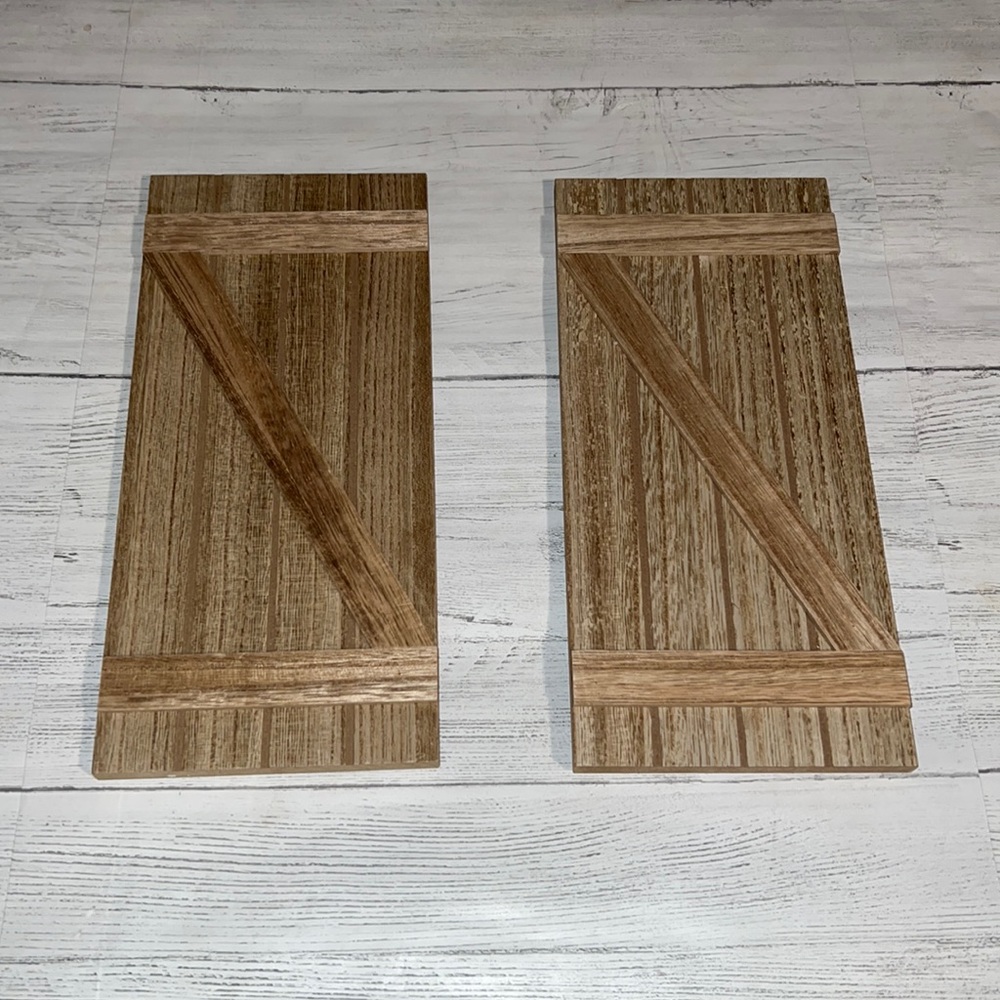 Target bullseye playground BARN DOOR accent decor set of 2 FARMHOUSE new classic
